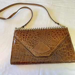 Vintage Leather Handbag from Italy